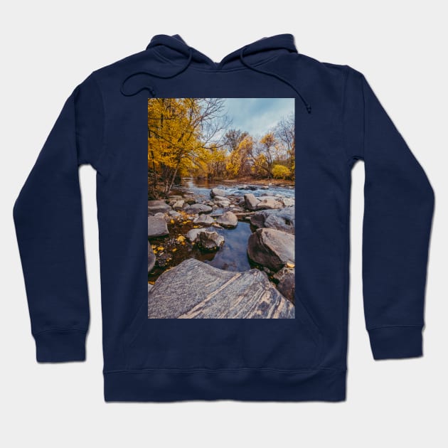 Stream of Stones. Landscape Photograph Hoodie by love-fi